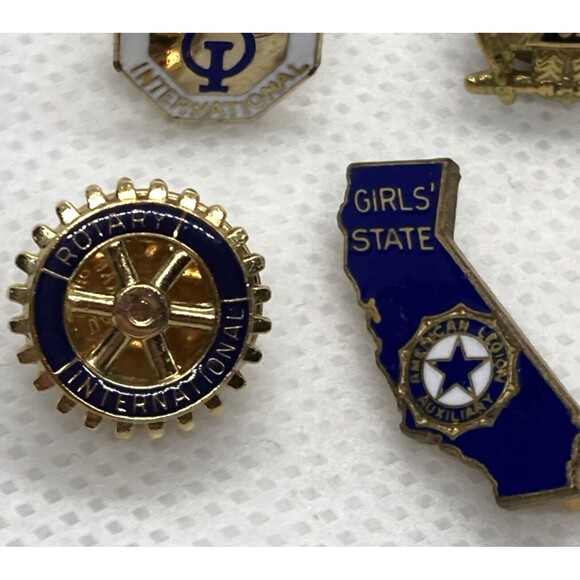 Vintage Lot of 6 Service Organization Pin Lapel Pin Freemasons Rotary Optimist - Picture 3 of 9